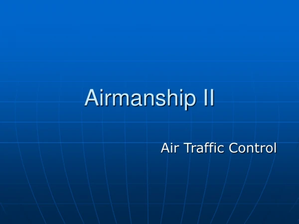 Airmanship II