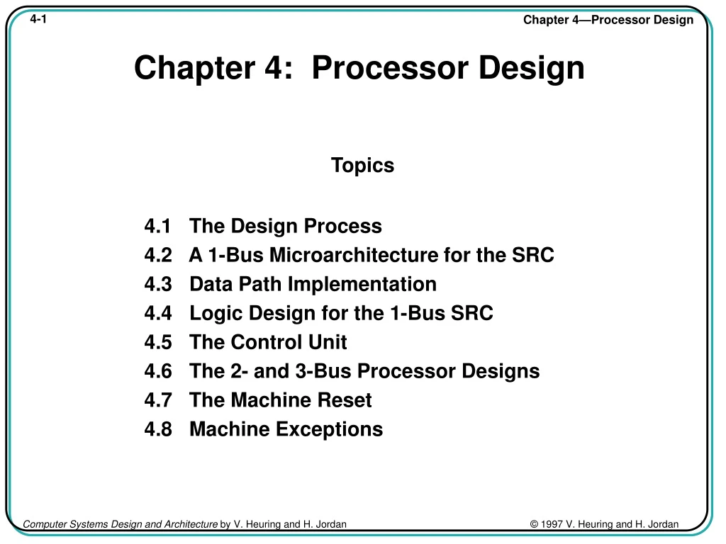 chapter 4 processor design