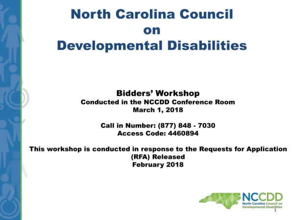 North Carolina Council  on  Developmental Disabilities