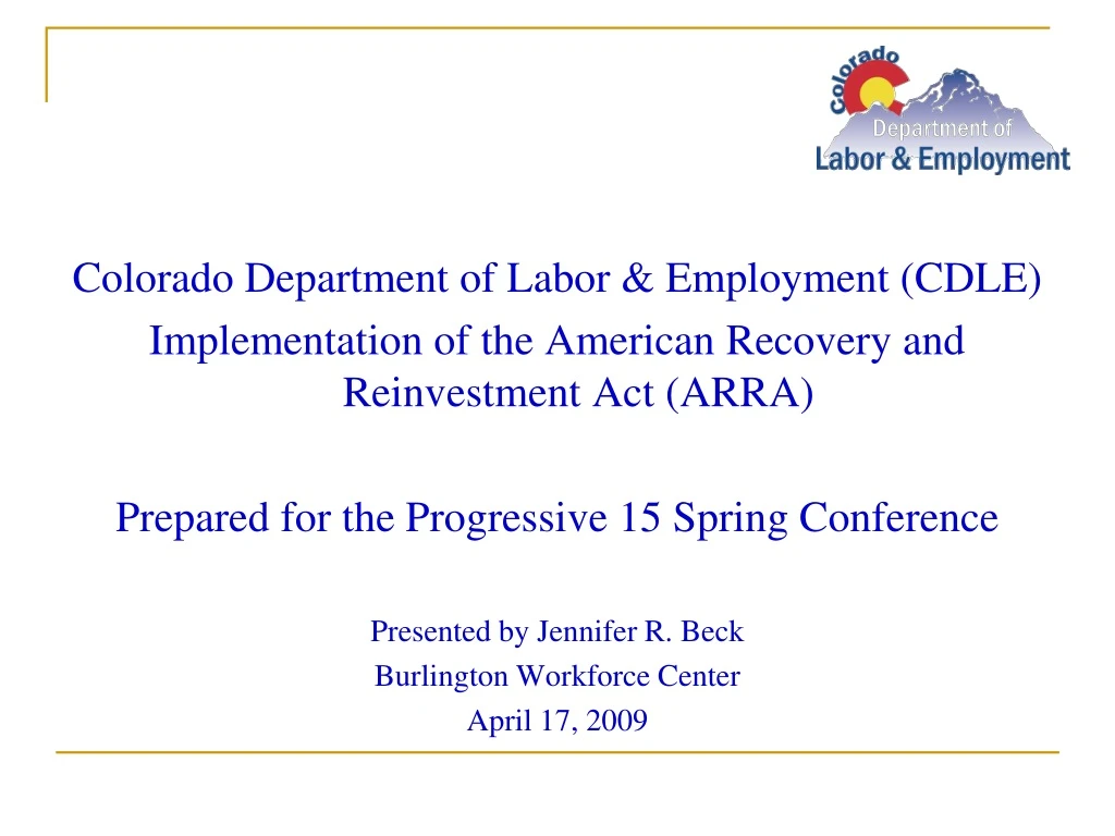 colorado department of labor employment cdle