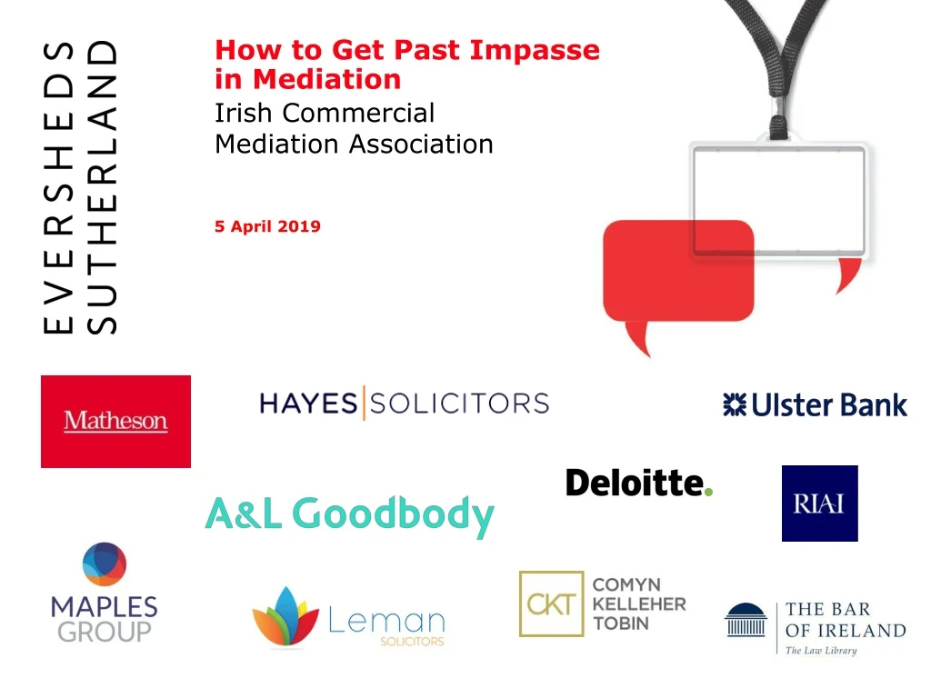 how to get past impasse in mediation