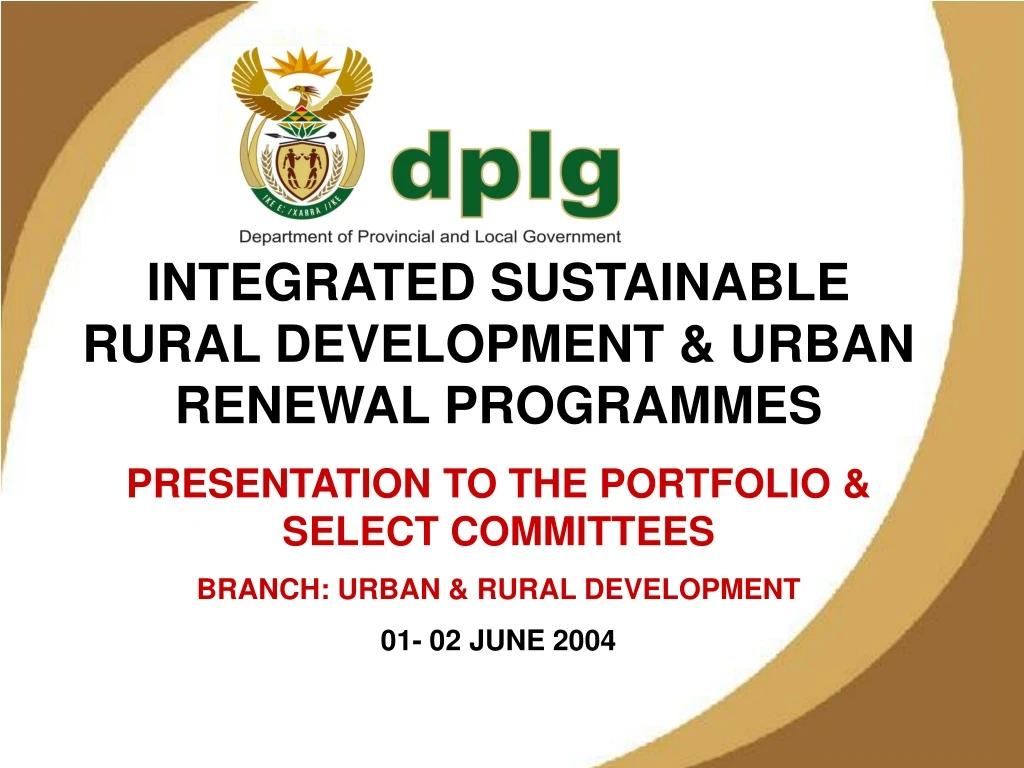 integrated sustainable rural development urban