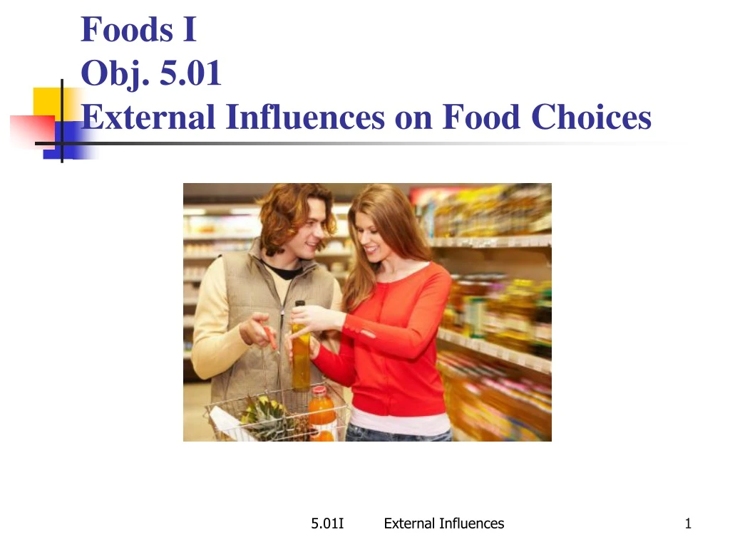 foods i obj 5 01 external influences on food choices