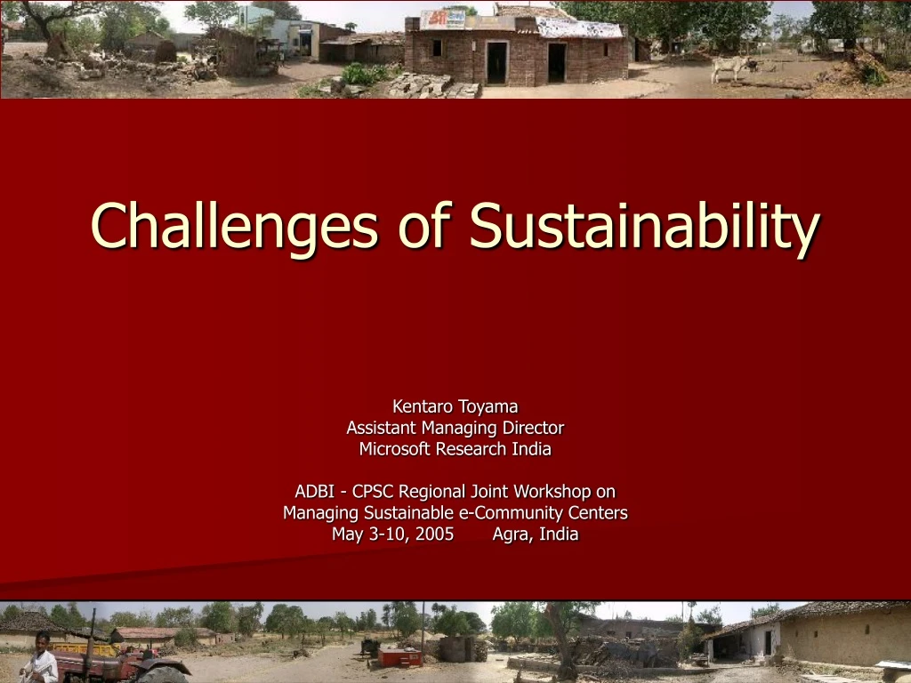 challenges of sustainability