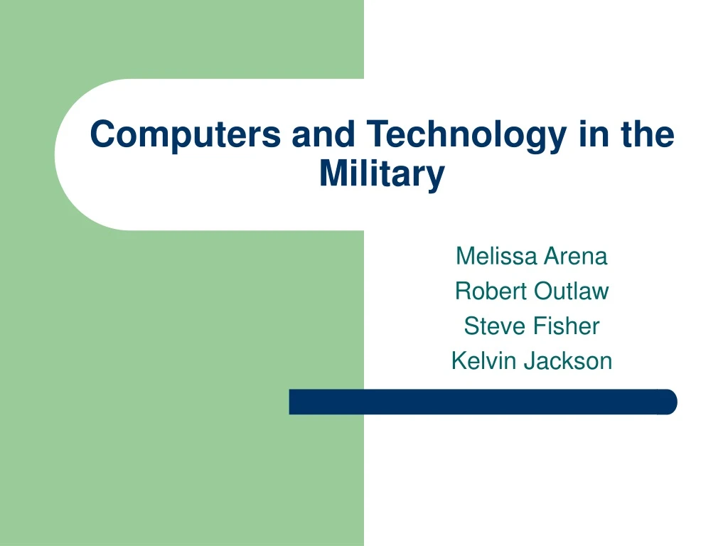 computers and technology in the military