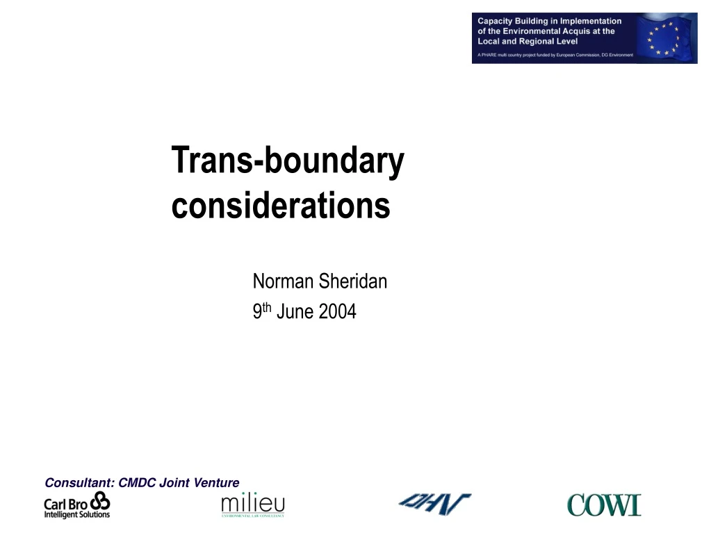 trans boundary considerations