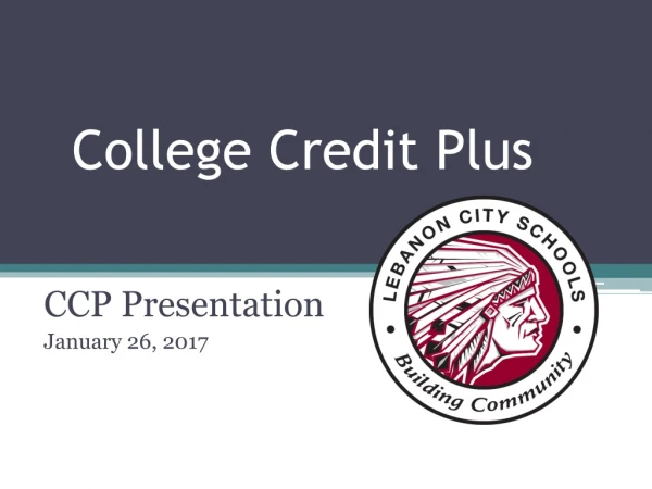 College Credit Plus