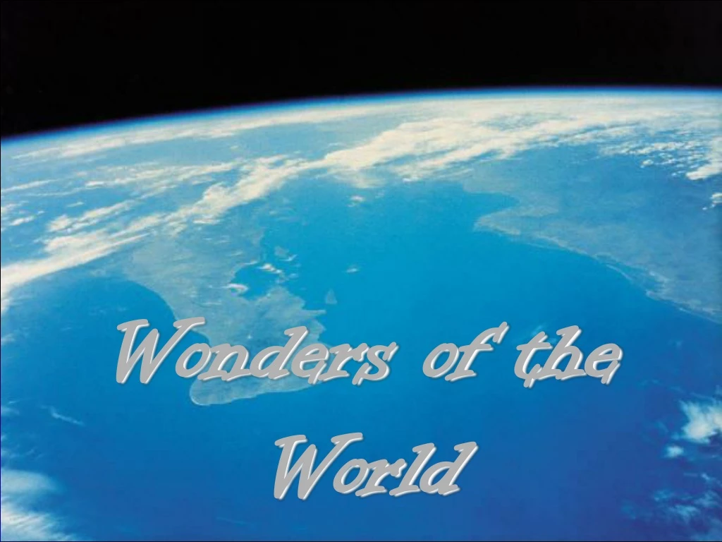 wonders of the world