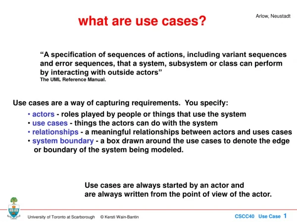 what are use cases?