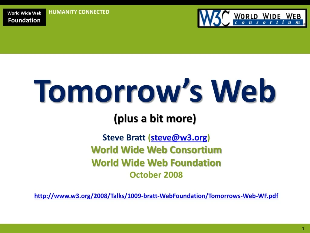 tomorrow s web plus a bit more