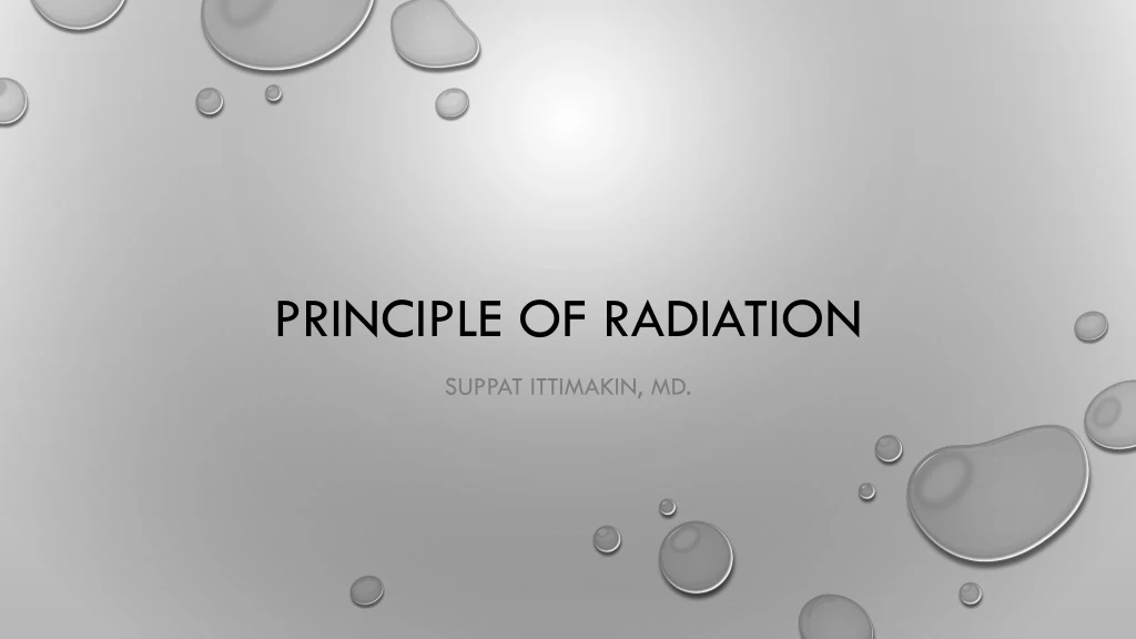 principle of radiation