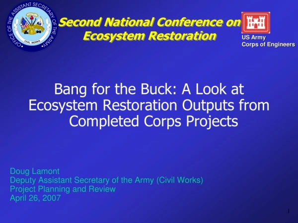 Second National Conference on Ecosystem Restoration