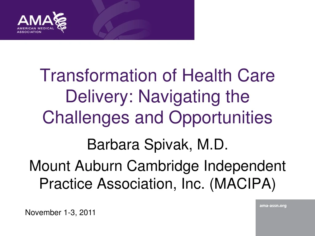 transformation of health care delivery navigating the challenges and opportunities