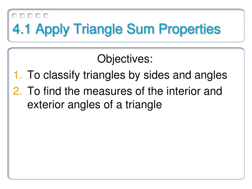 4 1 apply triangle sum properties