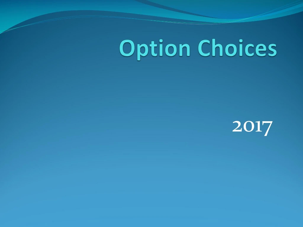 option choices