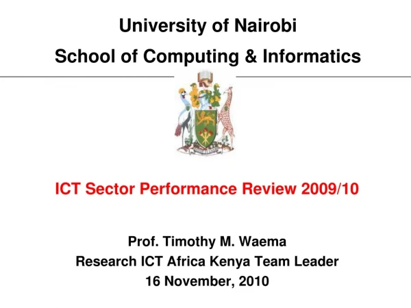 University of Nairobi School of Computing &amp; Informatics