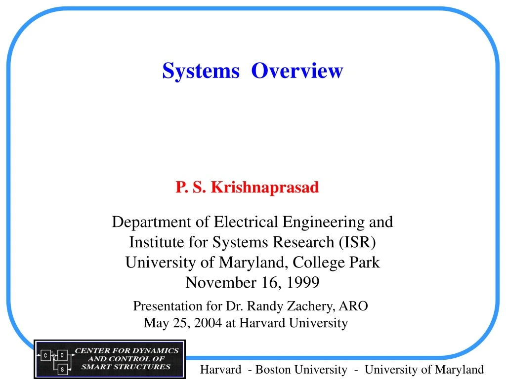 systems overview