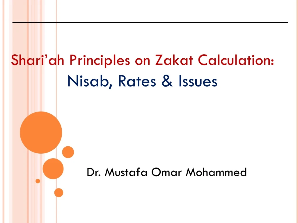 shari ah principles on zakat calculation nisab