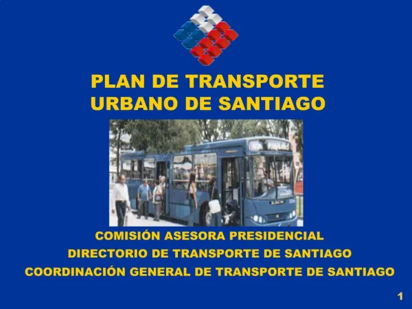 PLAN DE TRANSPORTE URBANO DE SANTIAGO