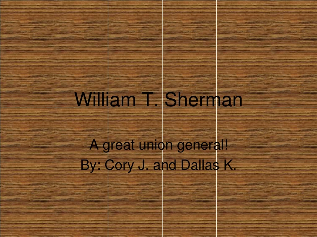 william t sherman