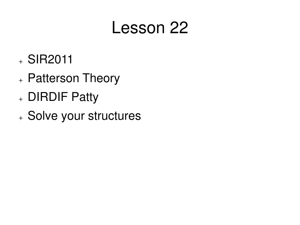 lesson 22