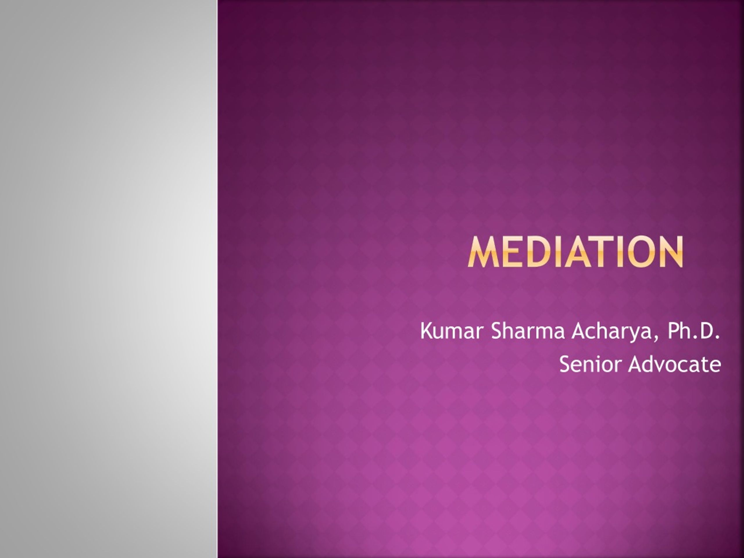Comprehensive Mediation Workshop: Enhancing Conflict Resolution Skills - slide 1