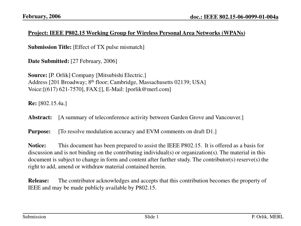 project ieee p802 15 working group for wireless