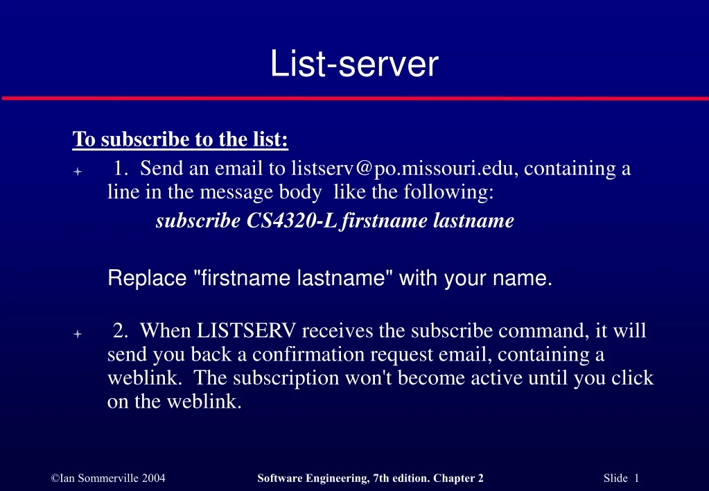 list server