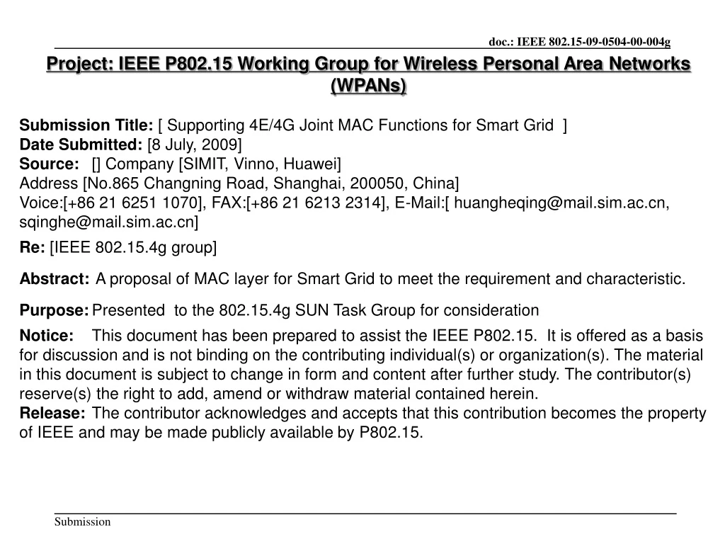 project ieee p802 15 working group for wireless