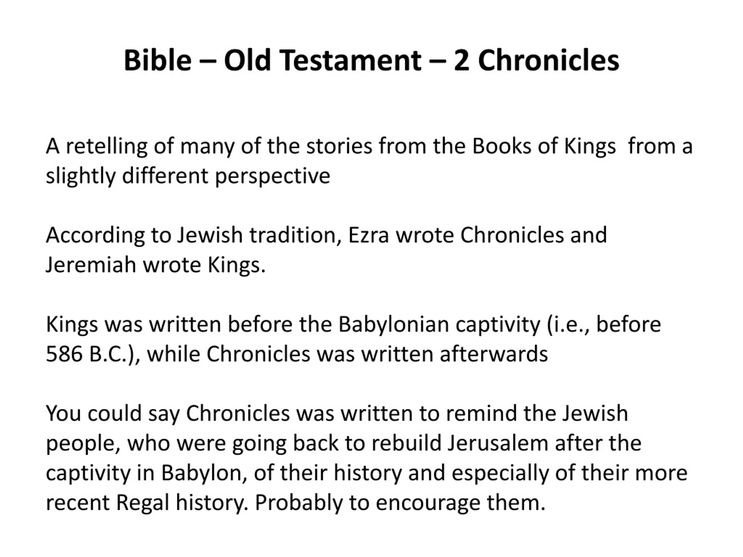 PPT - Chronicles of Kings: Stories and Legacies to Inspire Faith ...