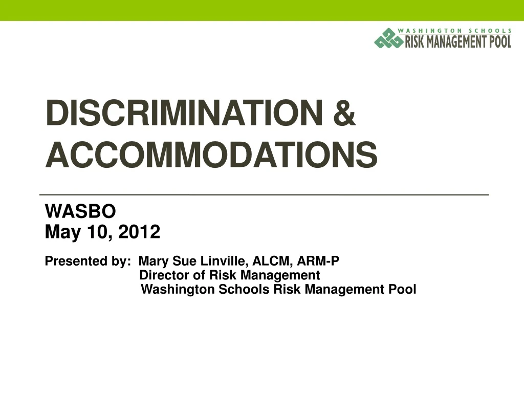 discrimination accommodations