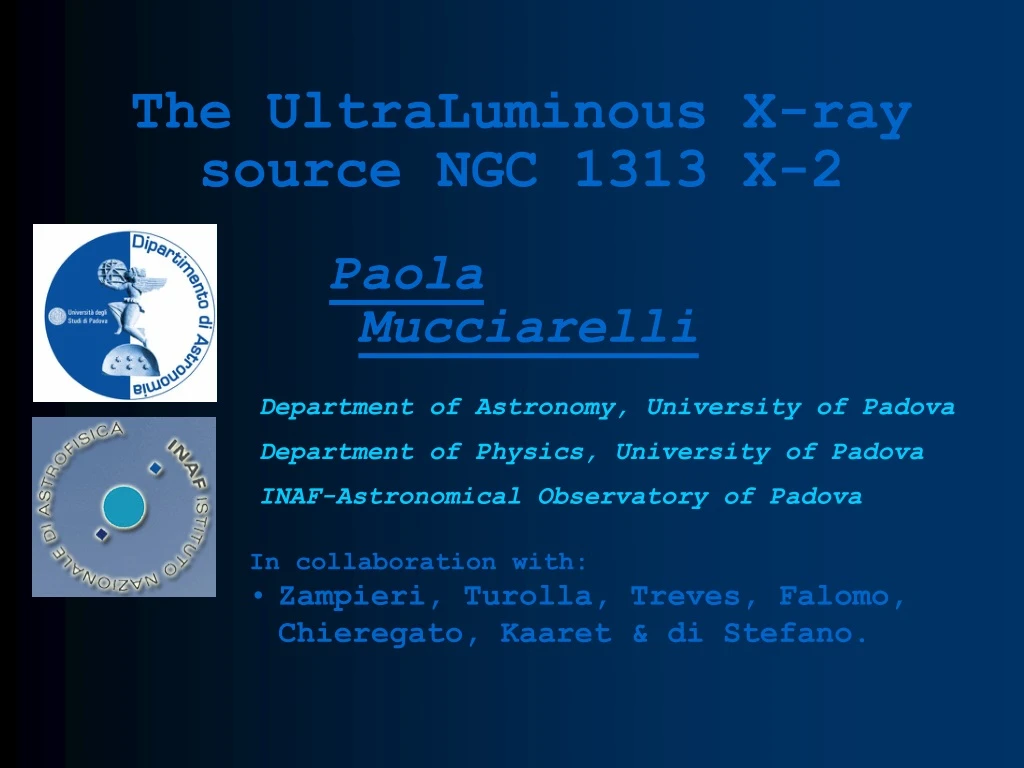 the ultraluminous x ray source ngc 1313 x 2
