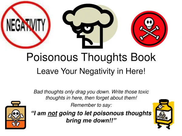 Poisonous Thoughts Book