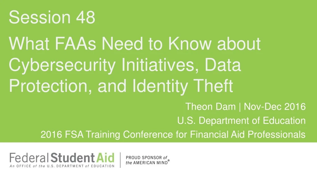 what faas need to know about cybersecurity initiatives data protection and identity theft