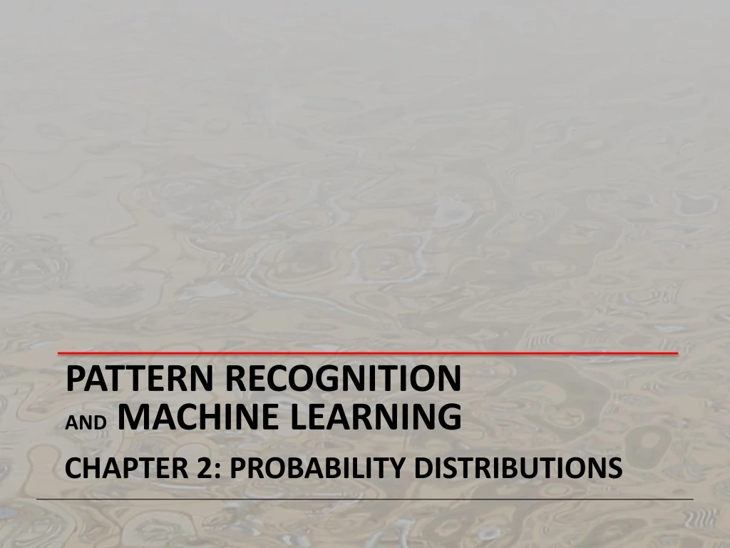 pattern recognition and machine learning