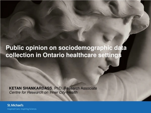 Public opinion on sociodemographic data collection in Ontario healthcare settings