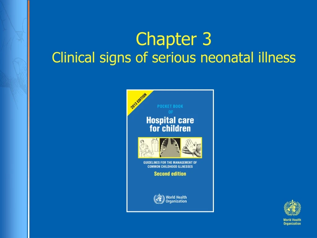 chapter 3 clinical signs of serious neonatal