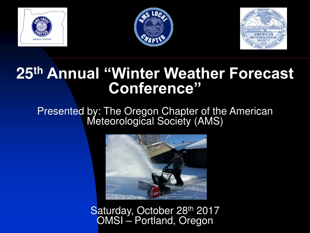 25 th annual winter weather forecast conference