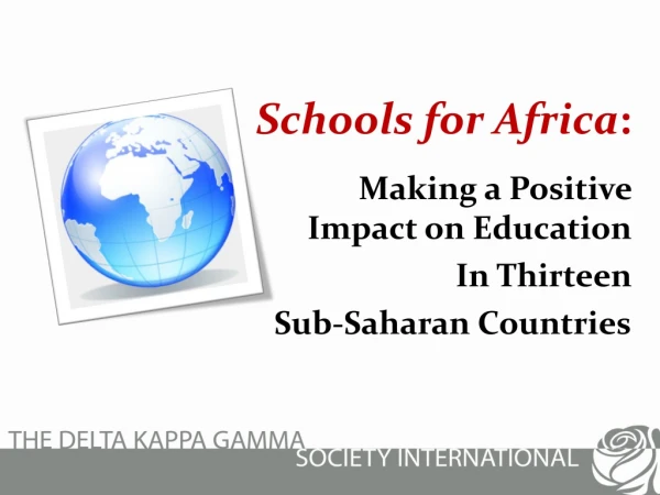 Schools for Africa :