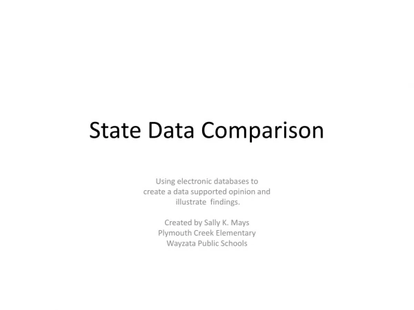 State Data Comparison