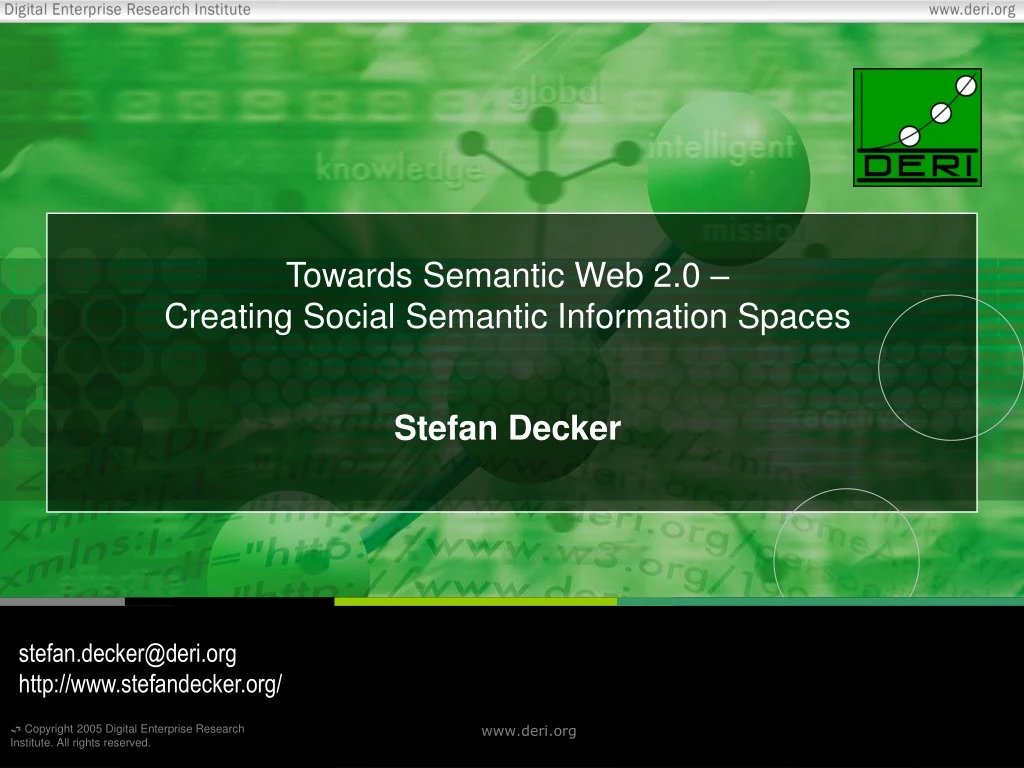 towards semantic web 2 0 creating social semantic information spaces