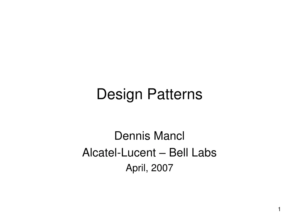 design patterns