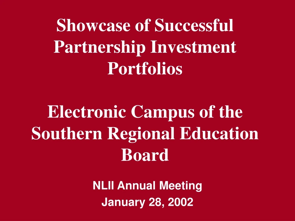 nlii annual meeting january 28 2002