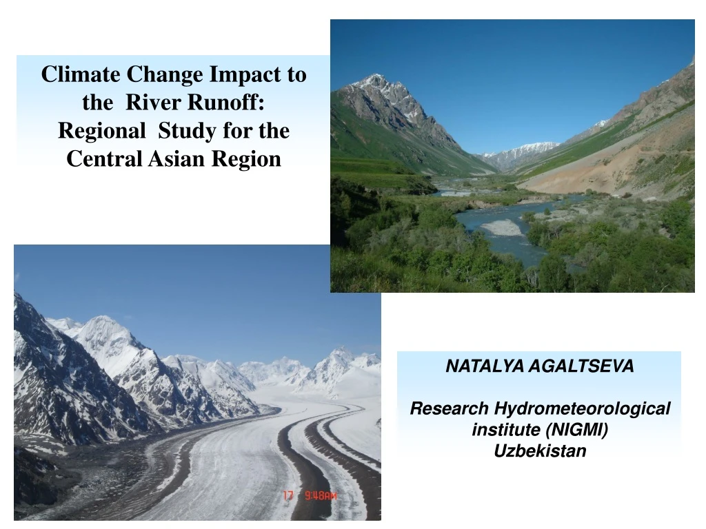 climate change impact to the river runoff