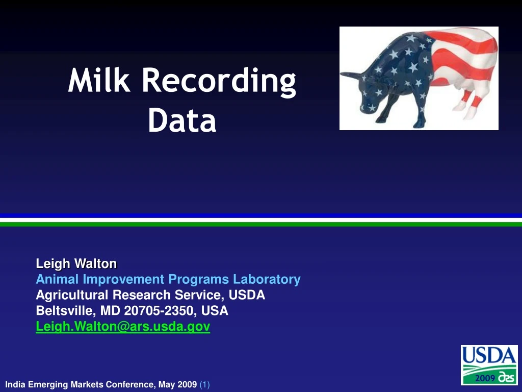 milk recording data