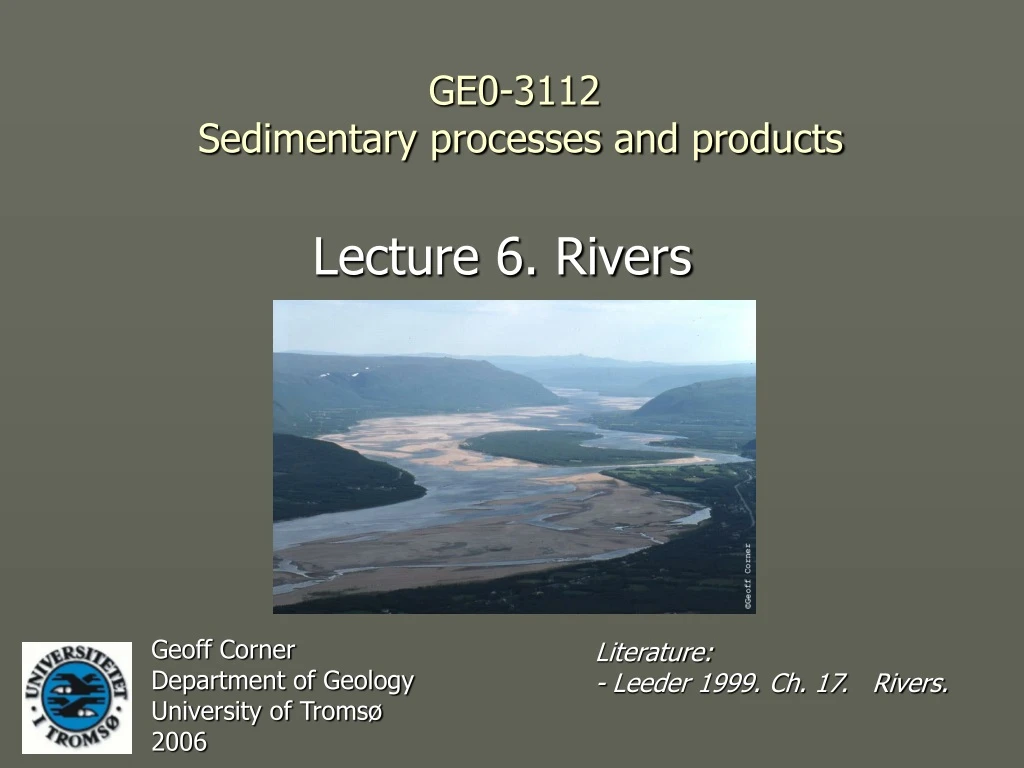 ge0 3112 sedimentary processes and products