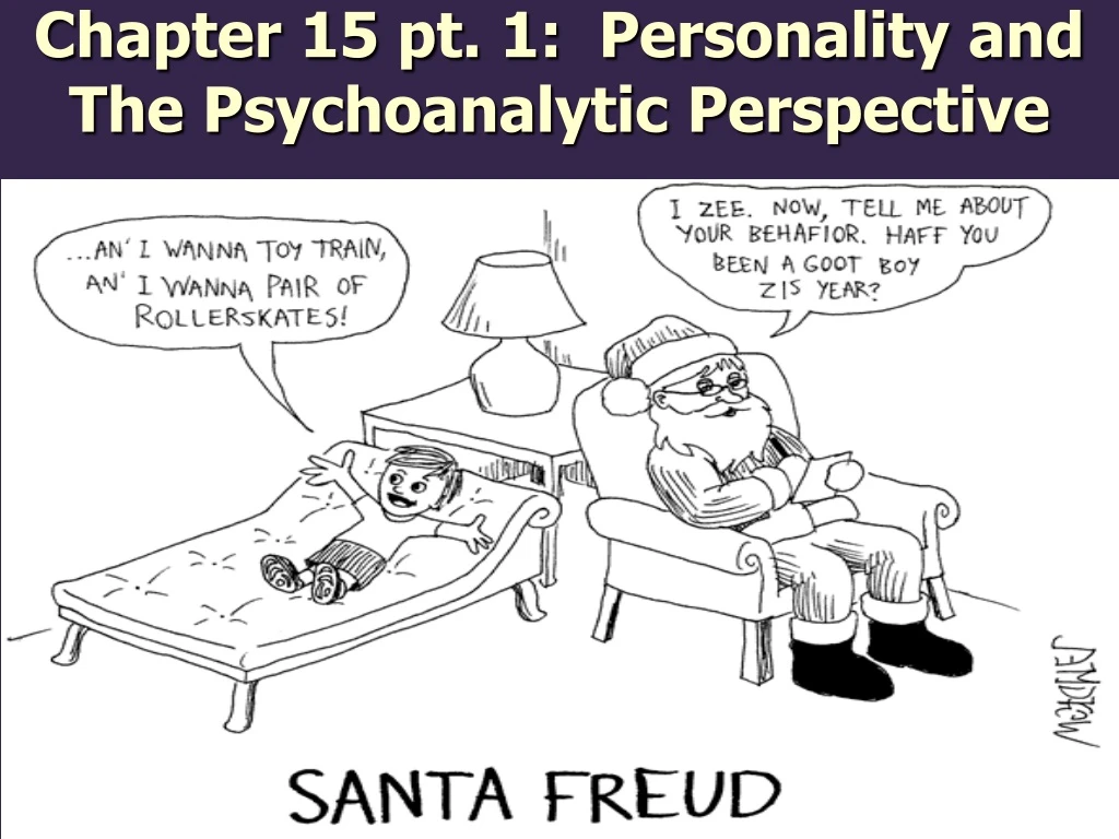 chapter 15 pt 1 personality and the psychoanalytic perspective