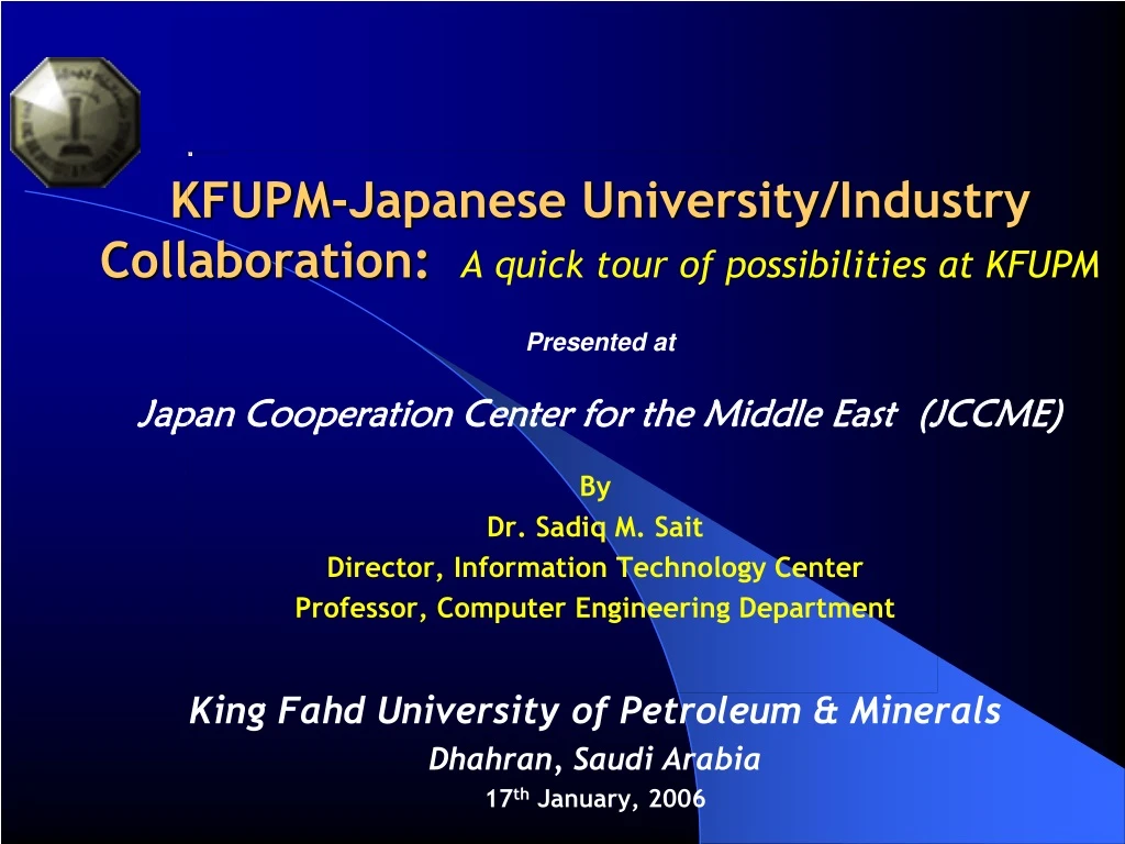 kfupm japanese university industry collaboration