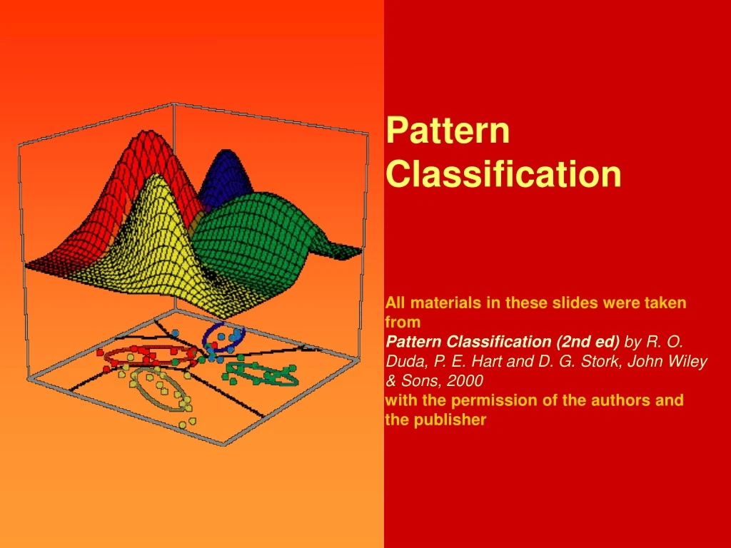 pattern classification all materials in these