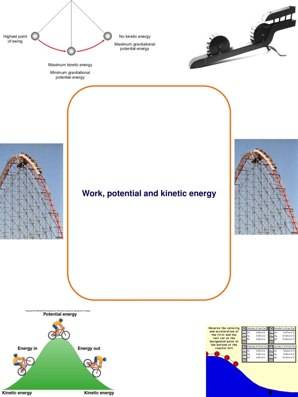 work potential and kinetic energy
